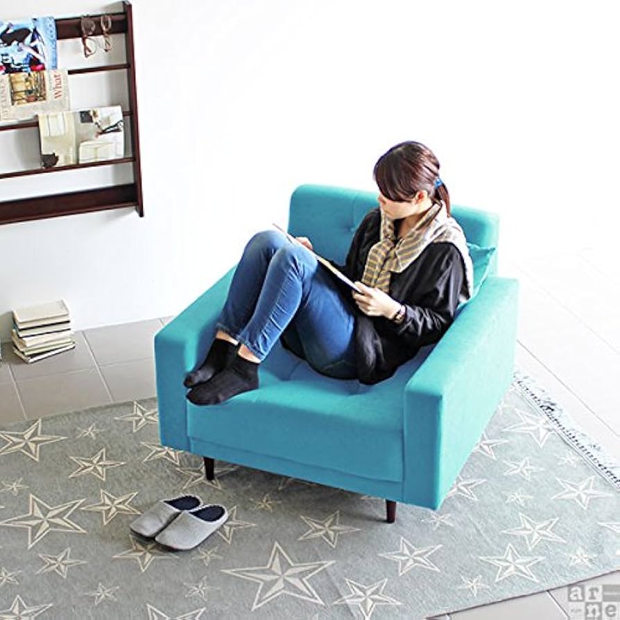 Amazon｜arne ソファー 1.5人掛け 1人掛け ゆったり 脚付き 大きめ